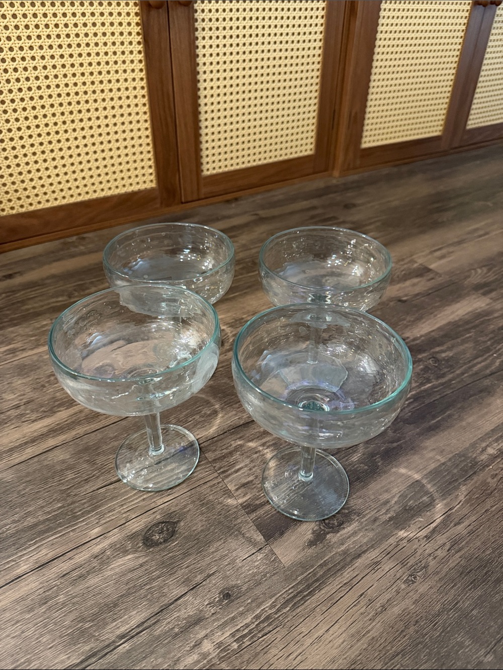 Clear Coupe/margarita glasses- Set of 4